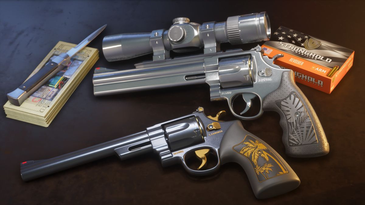 GTA VI Ultimate Edition tartalmak: Hawk & Little Morgan Revolver