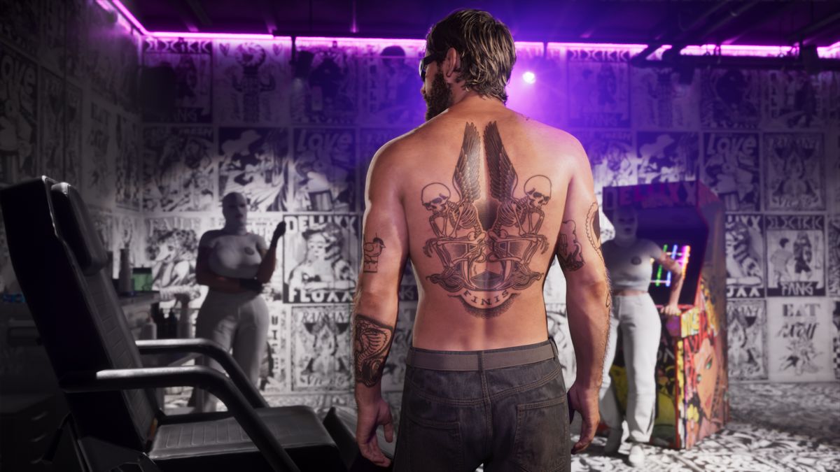 GTA VI Ultimate Edition tartalmak: FAILE tetov&aacute;l&aacute;sok az Electric Fang tetov&aacute;l&oacute;szalonban